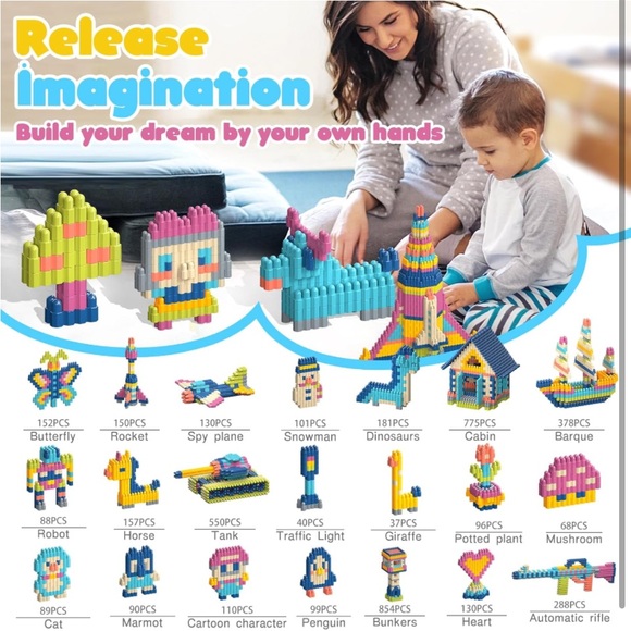 STEM Building Toy Solid Plastic Construction Set(NWT) - Picture 5 of 7